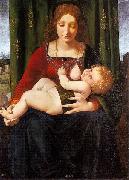 Giovanni Antonio Boltraffio Virgin and Child oil on canvas